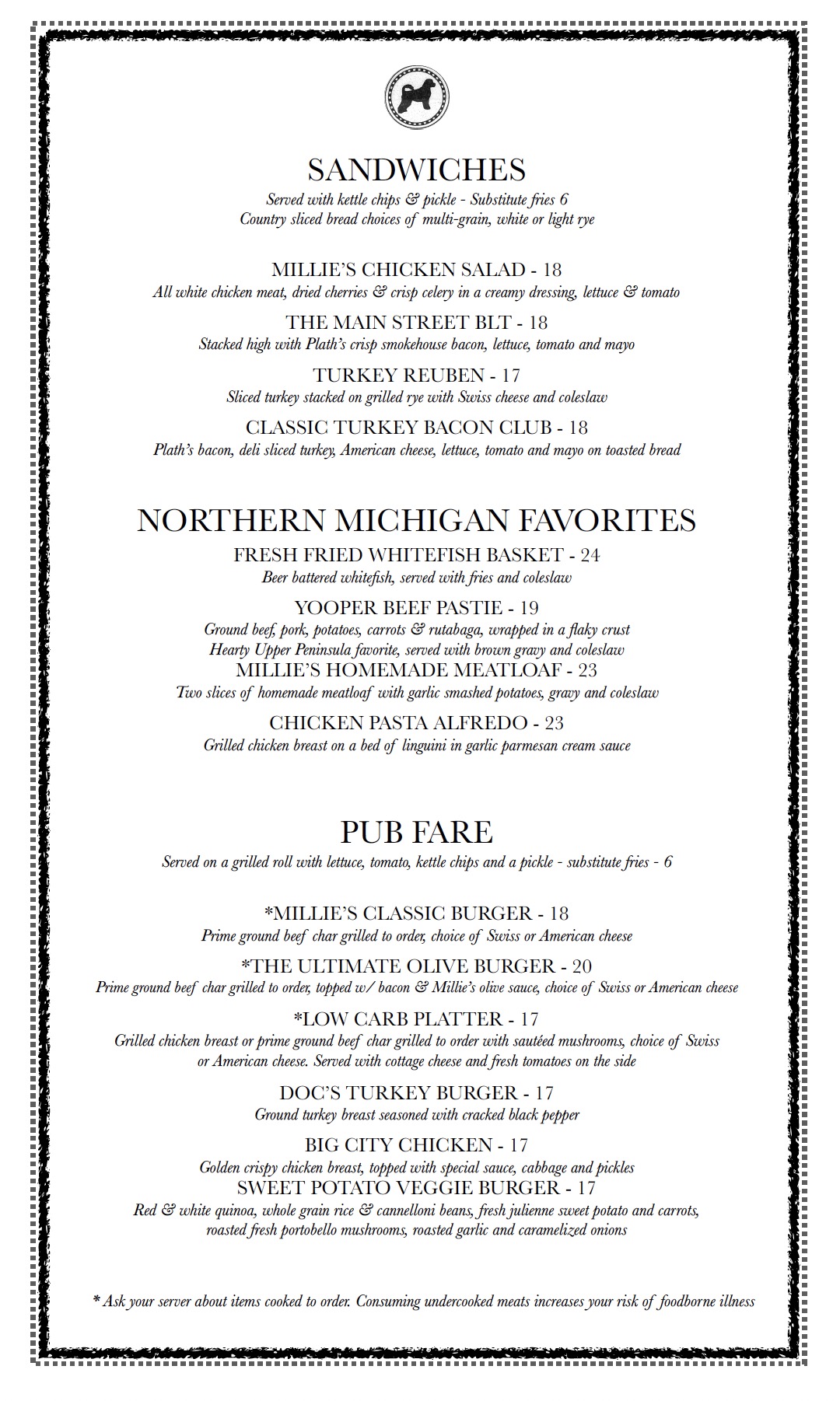 Lunch Menu